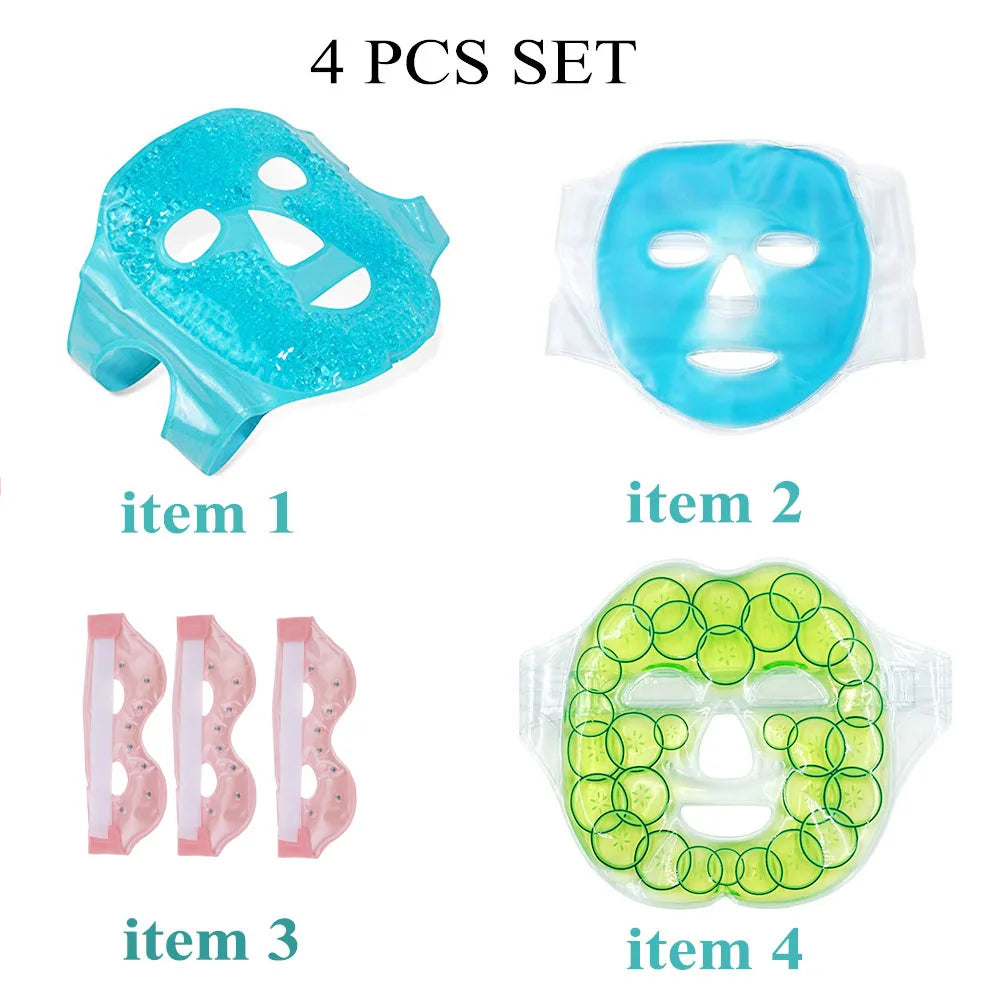 Ice gel face mask