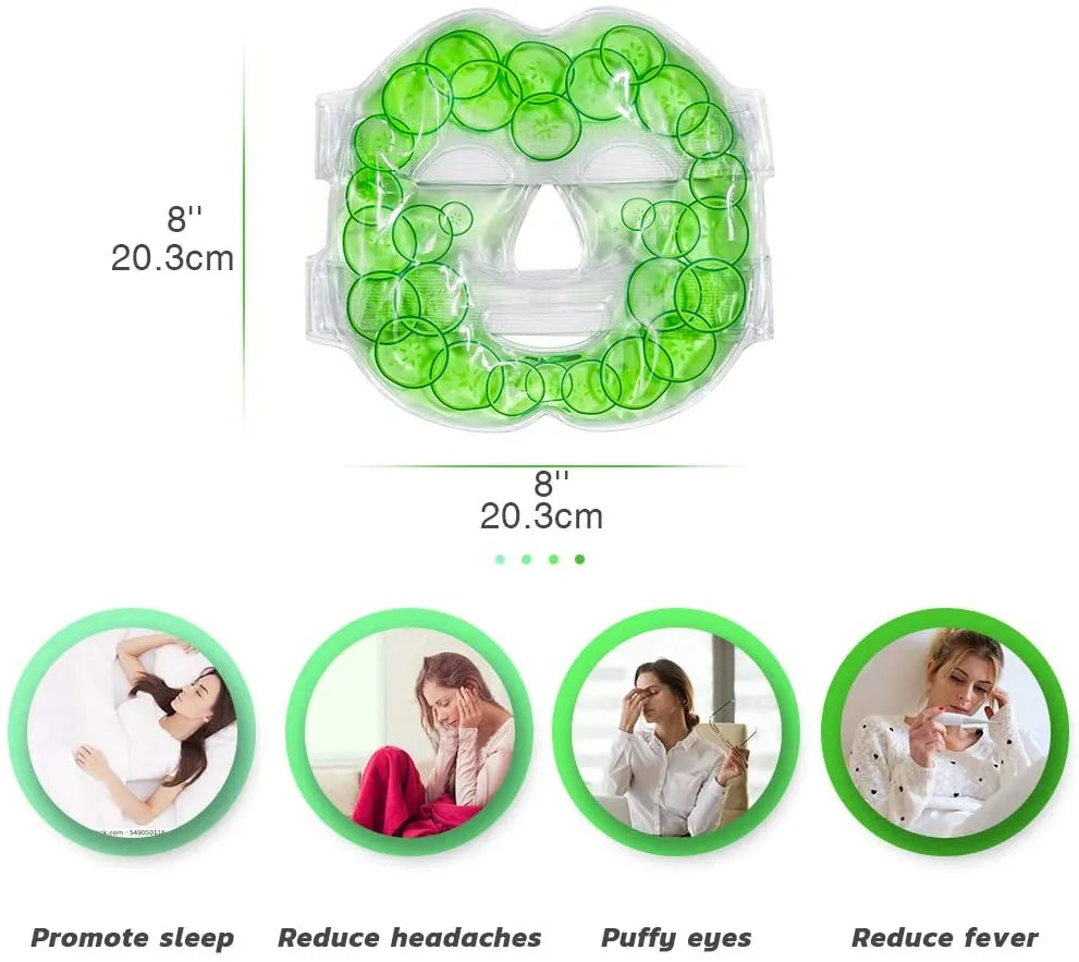 Ice gel face mask