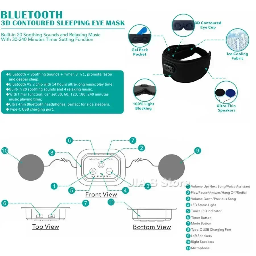 bluethooth sleeping mask