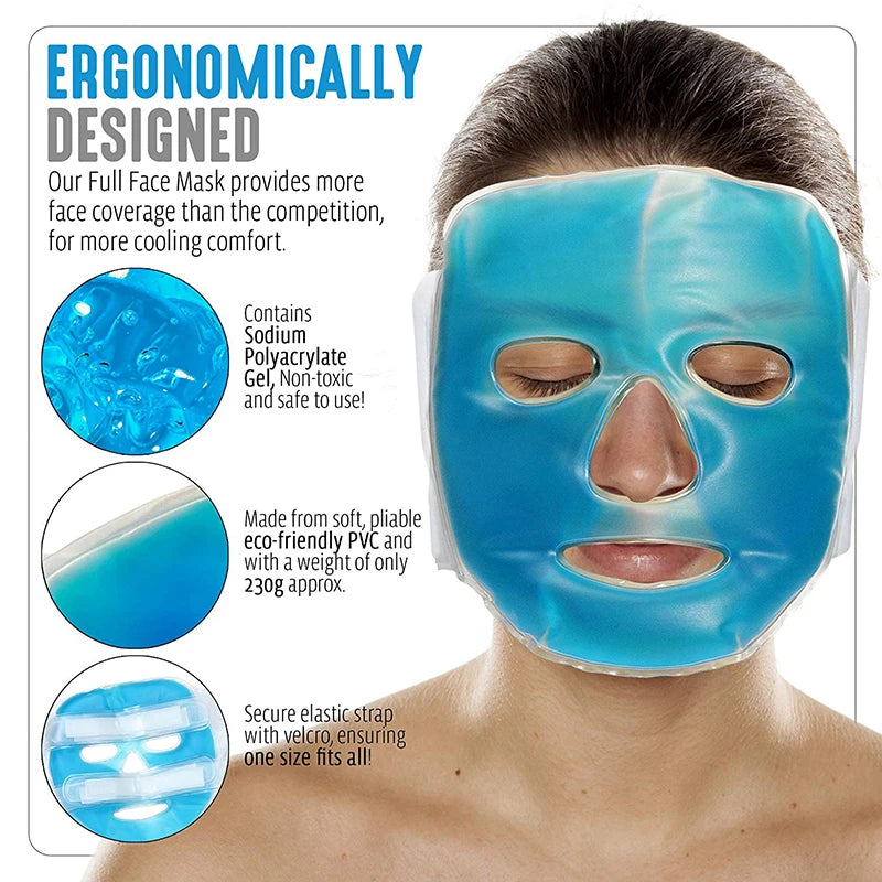 Ice gel face mask