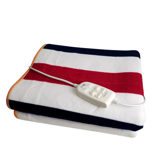 Electric blanket navy white